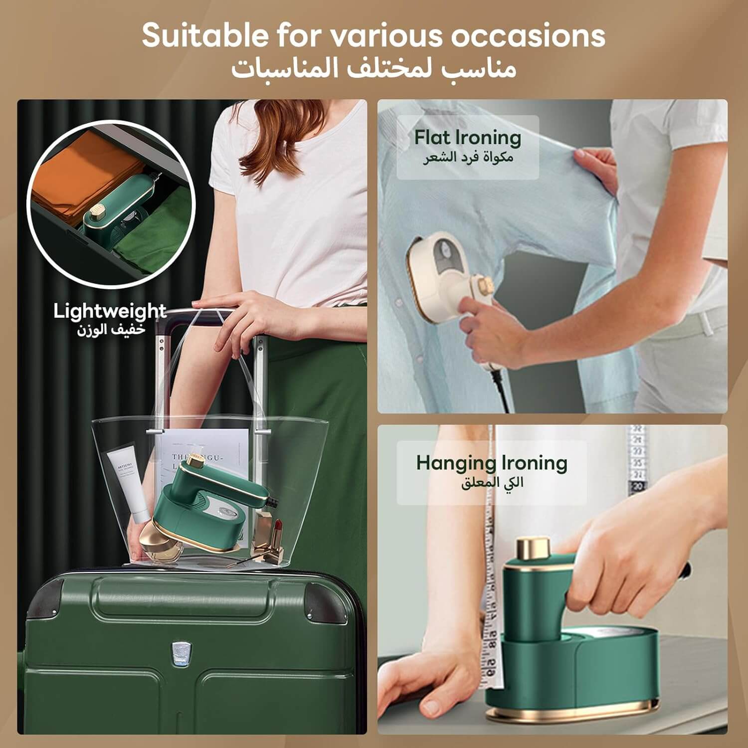 Mini Foldable Steam Iron – Travel-Friendly & Quick!